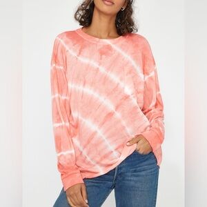 Lacausa Long Sleeve Oversized Tie Dye T Shirt